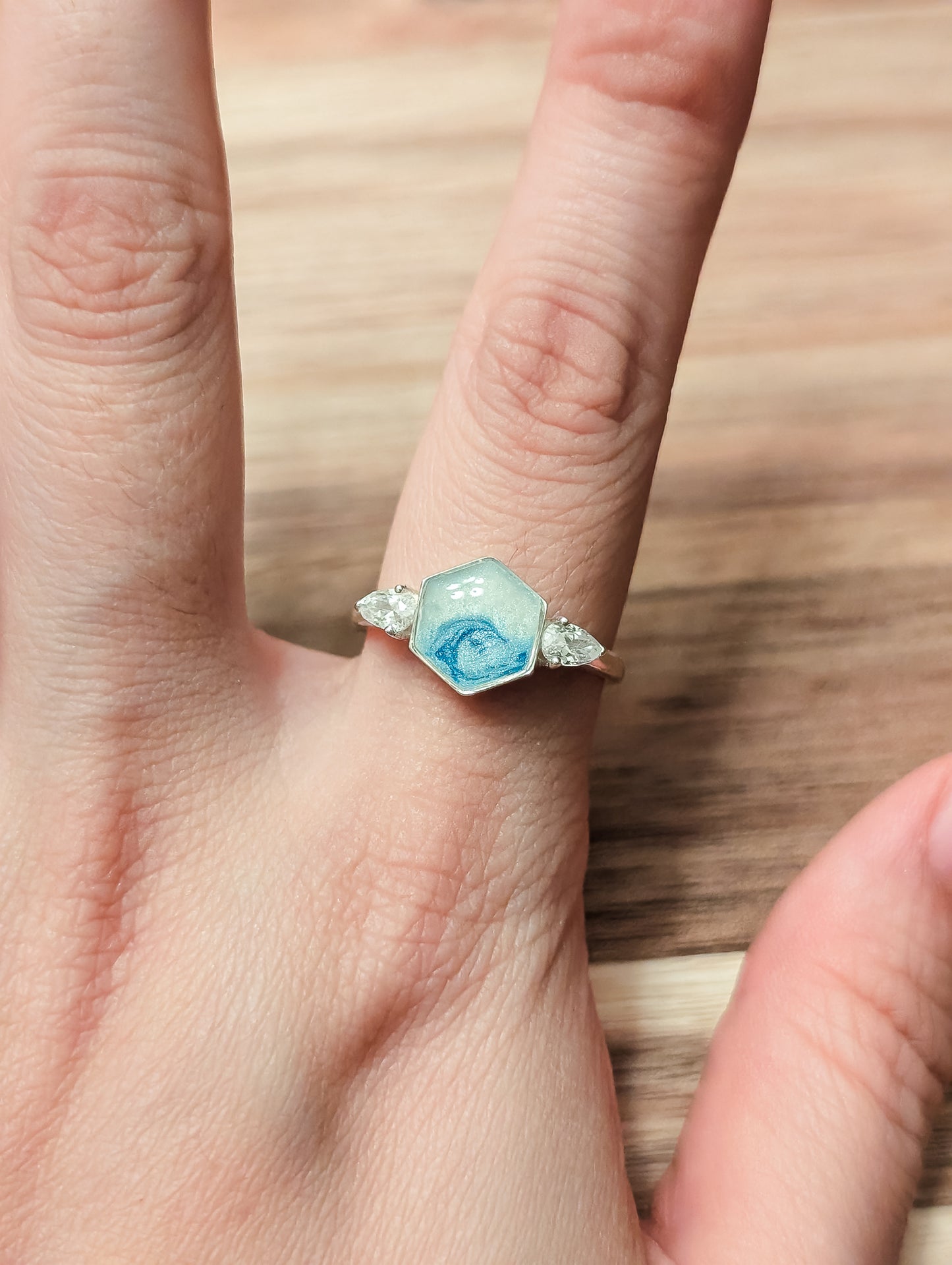 Elise Hexagonal Ring