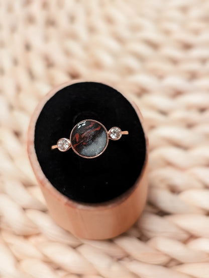 Circle Birthstone Ring